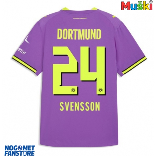 Borussia Dortmund Daniel Svensson #24 Rezervni Dres 2026-27 Kratak Rukav